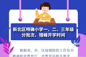 快讯：常州这些区小学一、二、三年级开学时间定了图片