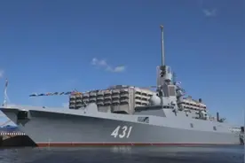 俄最新型护卫舰进行最后测试 装备多型新锐导弹图片