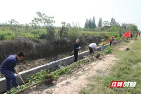 湖南省地勘局四一三队到西湖义务植树参观“五七干校”旧址图片