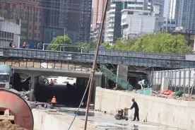 四一路立交桥涵洞拓宽工程按下“快进键”，通车时间→图片