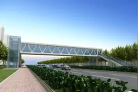 环湾路李沧段天桥年底建成投入使用 将有效缓解道路路口拥堵图片