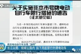 南京将对外地号牌电动车限行！这些区域禁止行驶图片