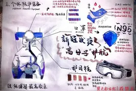 抗疫中的化学！高中生手抄报惊艳150名听课老师图片