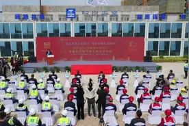 西北国家名酒生产基地完成主体结构封顶图片