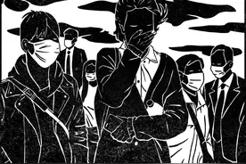 戴上口罩的一张脸，就像戴上了一张面具: 口罩，治好社交恐惧？图片