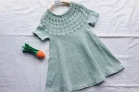 棒针图解‖儿童半袖连衣裙「童装」图片