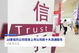 中国财富报道|18家信托公司现身上市公司前十大流通股东视频封面