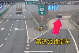 高速公路上倒车 车主以为“打开后备箱就拍不到了”图片