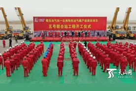 沙雅顺北油气田百万吨地面产能建设项目开工图片
