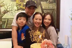 甄子丹为老婆汪诗诗庆生 晒全家合影画面温馨幸福图片