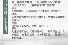 在古代，你的年龄怎么说？图片