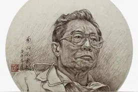 见证·抗“疫” | 画作《南山不老松》：描绘钟南山院士忧国忧民情图片