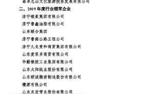 2019年济宁市优秀企业、优秀企业家名单公布，快看看都有谁图片