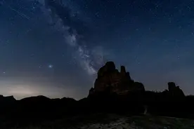 夜空美景！天琴座流星雨惊艳邢台星空图片