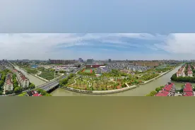 奉贤一大批公园绿地建成开放“十字水街”北岸年底即将贯通图片