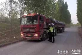 一举查扣18辆超载货车！东阿交警持续开展超限超载专项整治图片