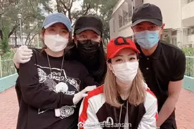 郑秀文古天乐甘比社区做义工 李珊珊暖心晒照感谢图片