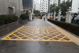 防车道划线立标，你的小区完成了么？图片