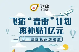 飞猪“春雷计划”再补贴1亿元 数字化手段助力文旅复苏图片