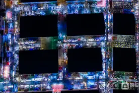 航拍环联夜市 不一样的视角看济南的“烟火气”图片