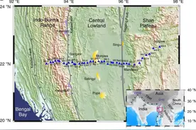 研究揭示印度大陆俯冲到缅甸下方的直接构造证据图片