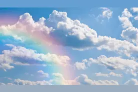 站在屋顶仰望天空图片