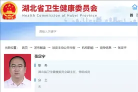 武汉金银潭医院院长张定宇任湖北省卫健委副主任图片