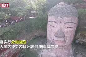 乐山大佛景区扫码进入 每日仅接待8400人