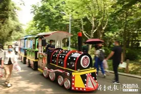 节日里的泉城公园，小火车嘟嘟响图片