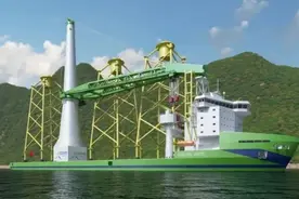 台湾将建第一艘海上风电安装船图片