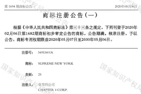 正牌Supreme在华成功注册商标，上海高仿店已停业图片