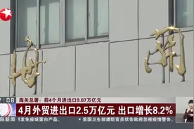 海关总署：前4个月进出口9.07万亿元——4月外贸进出口2.5万亿元  出口增长8.2%视频封面
