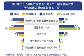 调查：超两成大学毕业生回小城就业，进入体制内比例更高图片