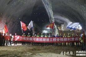 隧道双洞顺利贯通！济南顺河高架南延今年8月底通车图片