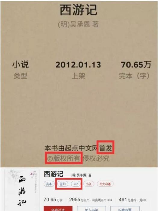 吴承恩亲自授权发布？曹雪芹送红包？经典名著版权引争议