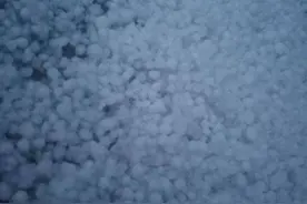 冰雹+雷电+9级风！聊城凌晨遭遇冰雹突袭图片