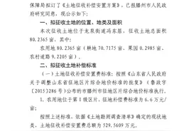 滕州公布11份拟征收土地补偿安置方案，看有你家吗图片