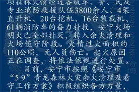 云南安宁火场明火已全部扑灭 起火原因正在调查图片