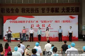 中国流动眼科手术车“复明18号”2020年项目启动图片
