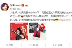 继欧阳娜娜、雷佳音之后，刘涛入职阿里巴巴，花名“刘一刀”图片