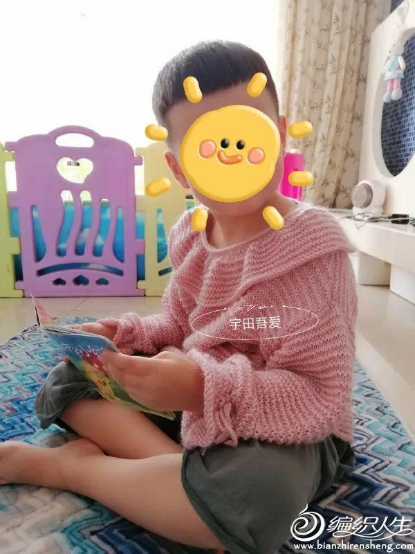 粉樱：喵夫人惊蛰、新夏至可爱棒针儿童套头毛衣（有编织说明）