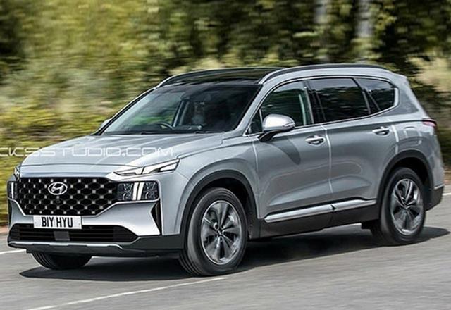 现代新款胜达！尺寸比大众途观L还大，本月亮相，外观造型更硬派