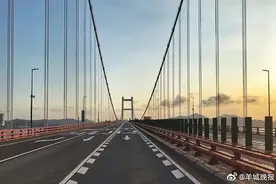 广东虎门大桥，恢复交通图片