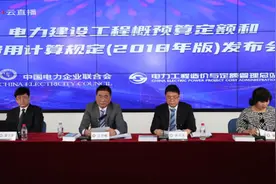 电力工程造价与定额管理总站召开《电力建设工程定额和费用计算规定（2018年版）》线上直播发布会图片