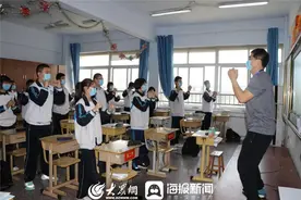 德州十中室内“动感课间操”新鲜出炉图片