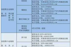 河南12个巡视组进驻43个县区公布举报电话邮箱图片