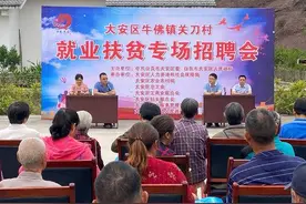 自贡大安举行就业扶贫专场招聘会 提供叉车工等岗位200余个图片