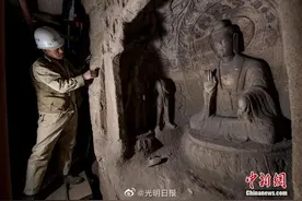 云冈石窟研究院院长张焯：近年来云冈石窟采取了哪些保护措施？图片