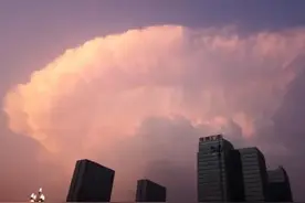 17日傍晚济宁上空出现“祥云”？实为雷雨、冰雹、大风天气预兆图片