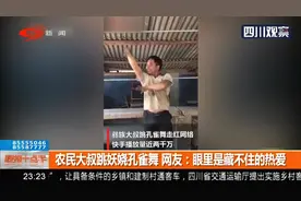 农民大叔跳孔雀舞 网友：眼里是藏不住的热爱图片